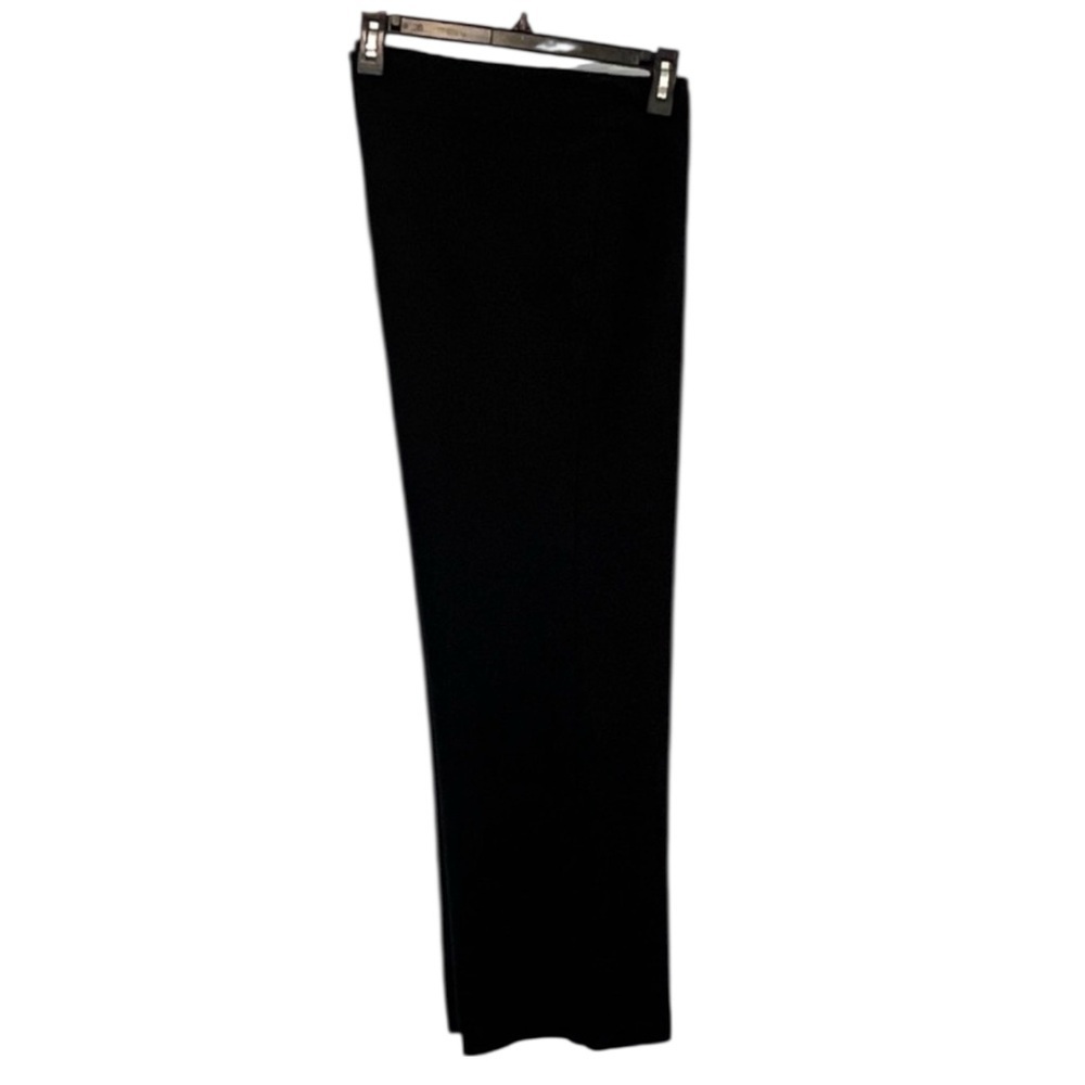Eileen Fisher pants, Soft Stretchy, Wide‎ Leg, Side Zipper, Color Black, Large